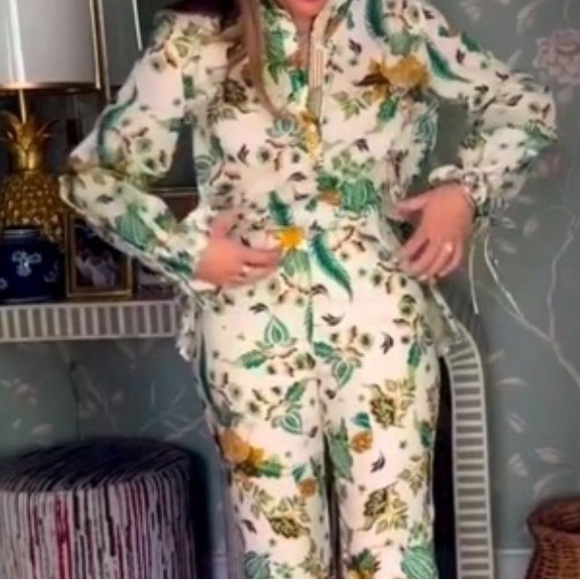 Antonio Melani x The Nat Note Ivy Paisley Floral Print Voile Blouse MEDIUM - Picture 3 of 16